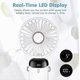 thumbnail image 1 of Handheld Fan, Mini Portable Fan USB Rechargeable, Small Pocket Fan 5 speeds with Lanyard and Base, 1 of 5