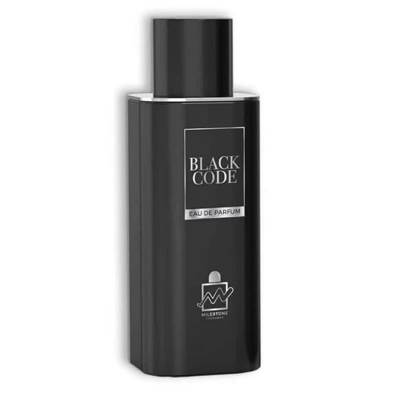 Milestone Men's Black Code EDP Spray 0.67 oz Fragrances 6294021904001