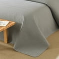 thumbnail image 3 of 3 PCS Solid Color Ultrasonic Lightweight Quilt Bedspread Set, Breathable Bed Cover, Modern All Season Bedding, 3 of 6