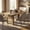 natural wood color, variant on Spacious 71'' Farmhouse Dining Table for 6-8 - Sturdy Wood Rectangular Table - Thick Top & Sturdy Triangular Legs - Rustic Style for Kitchen or Dining Room - Color: Black