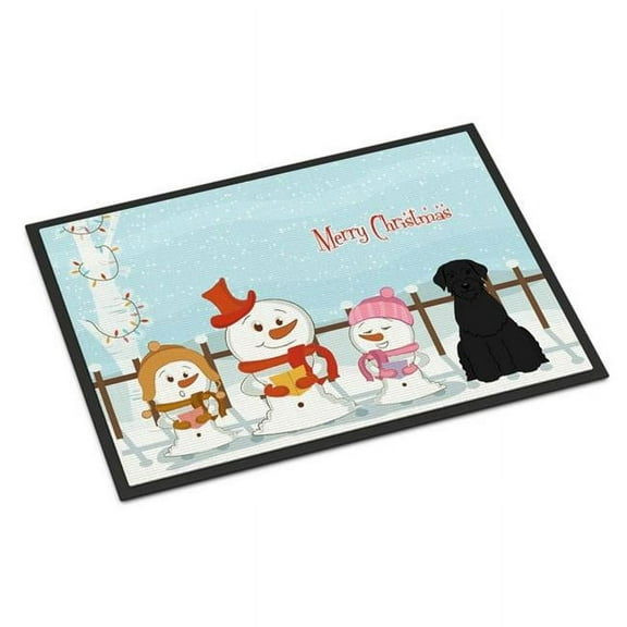 Carolines Treasures Merry Christmas Carolers Giant Schnauzer Door Mat Indoor Rug or Outdoor Welcome Mat 18x27 Doormat
