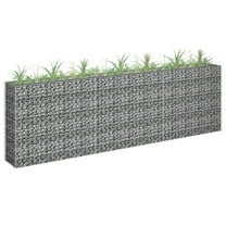 vidaXL Gabion Raised Bed Galvanized Steel 141.7"x11.8"x3.9"