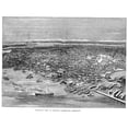 thumbnail image 2 of View Of Seattle 1889. Nbird'S Eye View Of Seattle Washington State. Line Engraving 1889. Poster Print by, 2 of 4