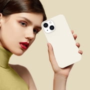 for iPhone 14 Pro Case Liquid Silicone Soft Gel Rubber Microfiber Lining Cushion Cover ShockProof Protective Phone Case for iPhone 14 Pro(6.1 inch)-Yellow