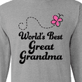 thumbnail image 4 of Inktastic Worlds Best Great Grandma Long Sleeve T-Shirt, 4 of 5