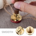 thumbnail image 5 of HOMOBABE Round Wax Sealing Stamp Head Golden 1Pcs 1.2x1.2x0.6in, 5 of 6