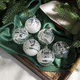 thumbnail image 4 of 6 piezas/caja de 6 cm, bolas de Navidad transparentes para pintar, adornos para árbol de Navidad de Año Nuevo, decoración para el hogar, regalos de Navidad 2023, 4 of 5