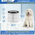 thumbnail image 3 of GFDYREE [UPGRADED WHITE] RP-AP088 RP-AP088B Filter Compatible with RENPHO RP-AP088-F1 RP-AP088-F2 H13 True Replacement Filter for RP-AP088B RP-AP088W RP-AP088W/RP-AP088B Air Purifier Model R, 3 of 7