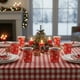 thumbnail image 1 of Vasos de papel desechables (25 unidades) | Diseño festivo de copos de nieve rojos | Vasos irrompibles y duraderos para bebidas frías y calientes | Vajilla navideña para eventos y reuniones, 1 of 6