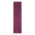 thumbnail image 3 of Unique Loom Solid Shag Collection Area Rug (2' 7" x 10' Runner Eggplant Purple), 3 of 7