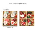 thumbnail image 4 of Bewildely 4 unids/set muñeca sin rostro Navidad Santa Claus colgante lindo hogar Oficina árbol pared colgante decoración ornamento regalo Kits de decoración para fiestas Tipo 1 Bewildely HA069285-01, 4 of 6
