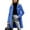 Royal Blue, variant on Women's Fashion Single-Breasted Trench Coat - A-Line Solid Color Long-Sleeved Fall Winter Jacket, Yellow, XXXL