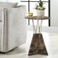 thumbnail image 2 of Uttermost Levitate Marble Accent Table in Brown, 2 of 10