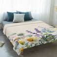 thumbnail image 4 of Spring Flowers Blanket Soft Cozy Warm Throw Blanket for Couch, Plush Fuzzy Flannel Fleece Blankets for Sofa, Farmhouse Botanical Floral Wildflowers Bed Blankets Lightweight Gifts for Women, 30"x40", 4 of 9