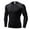 Gray, variant on Men's Athletic Long Sleeve Compression Shirts Base-Layer Quick Dry Workout T Shirts Football Running Tops Black Size XL