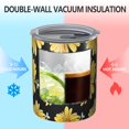 thumbnail image 2 of 12oz Coffee Tumblers Black Bee Yellow Flower Pattern Stainless Steel Vacuum Insulated Travel Tumbler Coffee Cups Mug with Lid and Straw with Cleaning Brush for Cold & Hot Drinks, 2 of 5