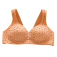 thumbnail image 2 of REORIAFEE Womens Bras No Wire Plus Size Back Support Gathered Daily Bra for Older People Bras V Neck Comfy Corset Bra Wide Strap Bra Stretchy Seamless Smoothing Brassiere Anti-Sagging Bra, 2 of 3