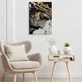 thumbnail image 4 of Jesus Crown Of Thorns Gold Leaf Canvas Wall Art, Modern Religious Portrait Decor, Black And Gold Christian Artwork For Bedroom, Living Room, Church, Ready To Hang 8*12inch(20*30cm), 4 of 6