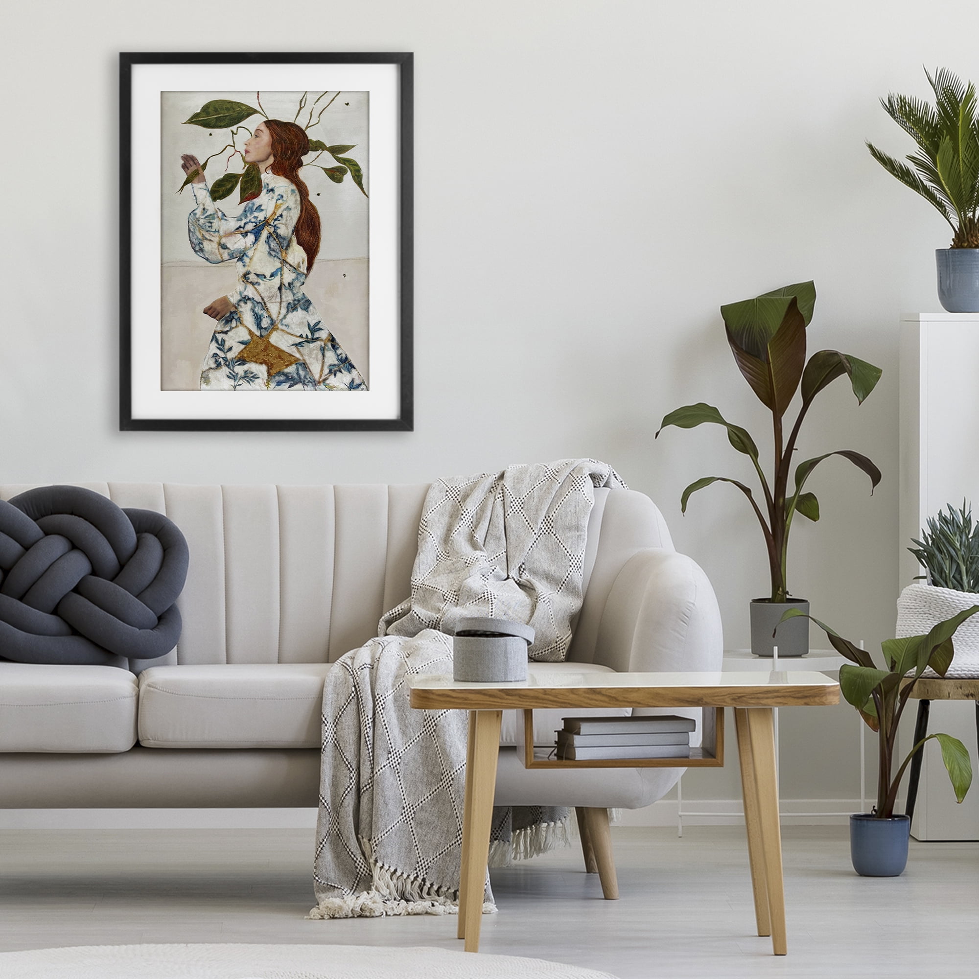 Stupell Industries Le Voyage Fantastique Portrait Black Framed Print Under Glass, design by Karenina Fabrizzi