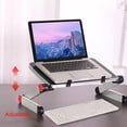 thumbnail image 2 of Table Tech Buddy: Ergonomic Portable Laptop Desk, Height Adjustable With Built-in Clips, Foldable Stand For Space-saving Convenience, 2 of 2