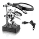 thumbnail image 1 of Lupa Con Luz Led Pinza Base Para Cautin Reparar Electrónicos Negro, 1 of 5