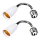 thumbnail image 1 of 2Pcs Luz Lámpara Bombilla Toda Dirección Extensores Adaptador Convertidor De Toma E27 A E27, 1 of 3