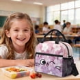 thumbnail image 4 of Kuiaobaty Cat Print 3 Piece Backpack and Pencil Case Set for Teens Girls Cherry Blossom Print Backpack and Lunch Box Set Multi Pockets Bookbag with Lunch Bag for School Picnic, 4 of 7