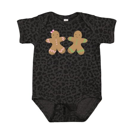 

Inktastic Twin Gingerbread Boy and Girl Co Gift Baby Boy or Baby Girl Bodysuit
