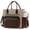 Dark Brown Contrasting Color, variant on Insulated Lunch Bag Women,Wide Opening Adult Lunch Box Women,Large Leakproof Cooler Bag for Work Picnic Beach Family College,Lunch Teacher Tote Bag with Adjustable Shoulder Strap Cup Holder