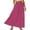 Hot Pink, variant on Women's Tennis Skirts Summer Women’s Fashion Solid Color Casual Breathable Knee Length Skirt For Everyday Wear Lightweight Comfort Fit White S