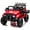 Red, variant on Yeshouse 12V Ride On Truck Car, Battery Powered Car w/Remote Control, Spring Suspension, LED Lights, Bluetooth, 3 Speeds, Electric Car for Kids