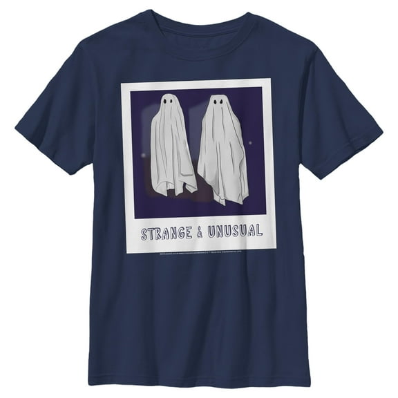 Boy's Beetlejuice Halloween Strange and Unusual Ghost Photo  Graphic T-Shirt