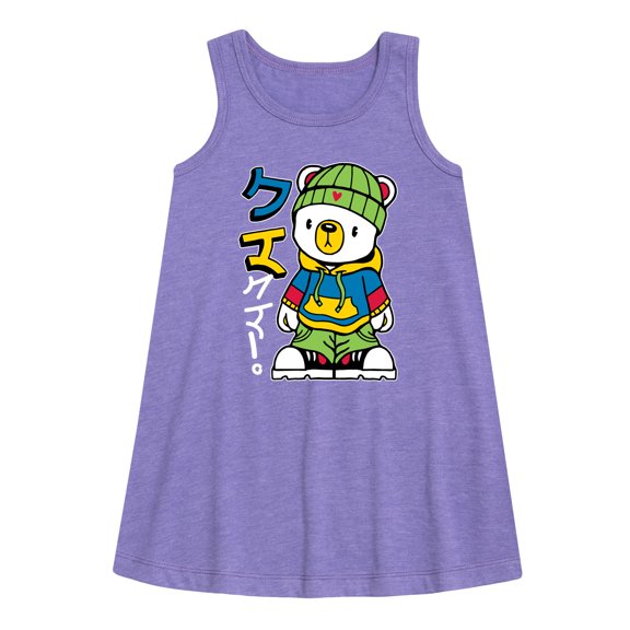 Instant Message - Streetwear Kuma - Toddler & Youth Girls A-line Dress