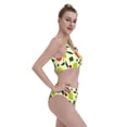thumbnail image 6 of High Waisted Bikini Sets For Women, Cute Teal Pear Red Fruit Swimsuits Tummy Control, Two Pieces Bathing Suit, 6 of 8