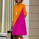 thumbnail image 1 of Women Simple Shirt Dress Summer Vintage Elegant Solid Pocket Long Sleeves Midi Dresses Female Turn-down Collar Dresses VestidosL Gao Jinjia LED, 1 of 2