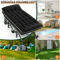 thumbnail image 7 of HABUTWAY Portable Camping Cot, 32" Extra Wide Camping Cots for Adults with Thick Mattress, Heavy Duty Sleeping Cot Holds Up to 600LBS, Cots for Sleeping, Rv, Beach, Patio, Office Naps, 7 of 7