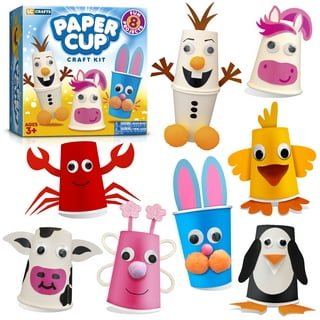 PENGXIANG 10 Pack Paper Plate Art Kit for Kids Toddler Crafts DIY Art  Supplies Animals Crafts Creative Toddler Birthday Games Preschool Activity