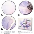 thumbnail image 3 of Designart "Purple Peony Perfection Rich Florals" Floral Metal Art Print Set, 3 of 5