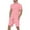 Pink, variant on Mens 2 Piece Short Set Vacation Color Block Polo Shirts Bottom Shorts Loose Fit Sport Suits Casual Summer Beach Outfits Green,L