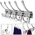 thumbnail image 1 of BRILLAR Perchero de pared de acero inoxidable negro con ganchos para toallas y sombreros, 1 of 5