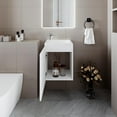 thumbnail image 3 of FM FURNITURE Coiffeuse de Salle de Bain Haigleer Creek avec Robinet de Lavabo Intégré Blanc, 3 of 5