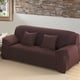 thumbnail image 5 of Fundas para sofás, sillones y sillas de dos plazas para proteger el sofá, juego de sofás de 3 piezas de poliéster marrón, 5 of 7