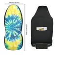 thumbnail image 2 of ALAZA Blue Tie-dye Car Seat Covers 2 PCs Universal Auto Front Seats Interior Protector, 2 of 7