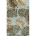 thumbnail image 1 of HomeRoots 352442 3 ft. 3 in. x 5 ft. 3 in. Wool Aqua Area Rug, 1 of 1