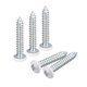 thumbnail image 1 of Tornillos blancos ST4x25mm, tornillos autorroscantes, paquete de 25, tornillos de cabeza plana Phillips para trabajos en madera, 1 of 5