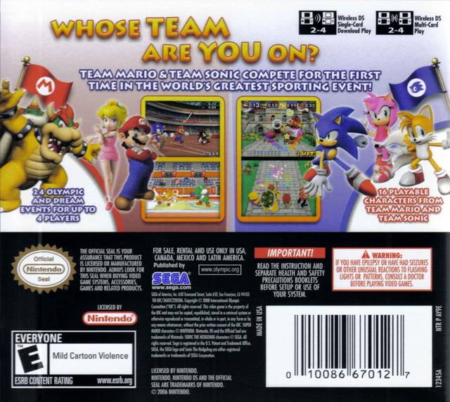 Mario & sonic at 2024 the olympic games ds