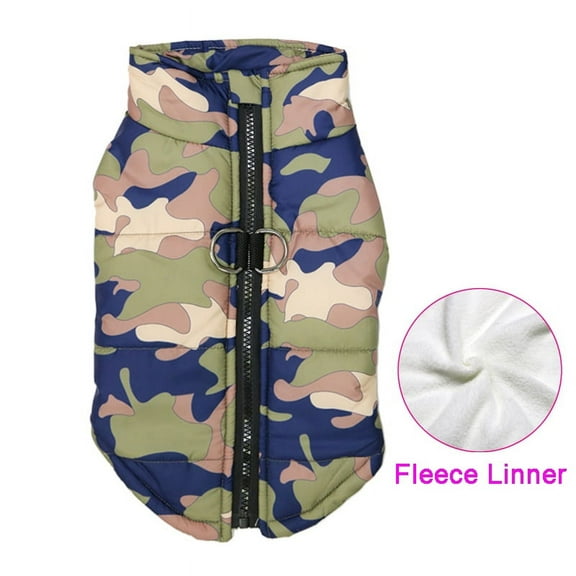 Padded Winter Warm Dog Clothes Waterproof Pet Vest Zipper Jacket For Small Medium Large Dogs Pug Chihuahua French Bulldog Coat