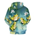 thumbnail image 4 of Frog in The Pond Hoodies Oversized Hoodie Couple Long Sleeve Cute Graphic Casual Hooded Sweatshirts, 4 of 5