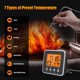thumbnail image 2 of Termómetro Termómetro digital para carne Termómetro de barbacoa para alimentos Parrilla de barbacoa Termómetro para fumadores con modo de cocción inteligente Temporizador de alerta Horno para hornear Abanopi Termómetro, 2 of 7