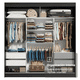 thumbnail image 5 of Ropero Closet Madesa Reno 3 Puertas Corredizas Negro, 5 of 11
